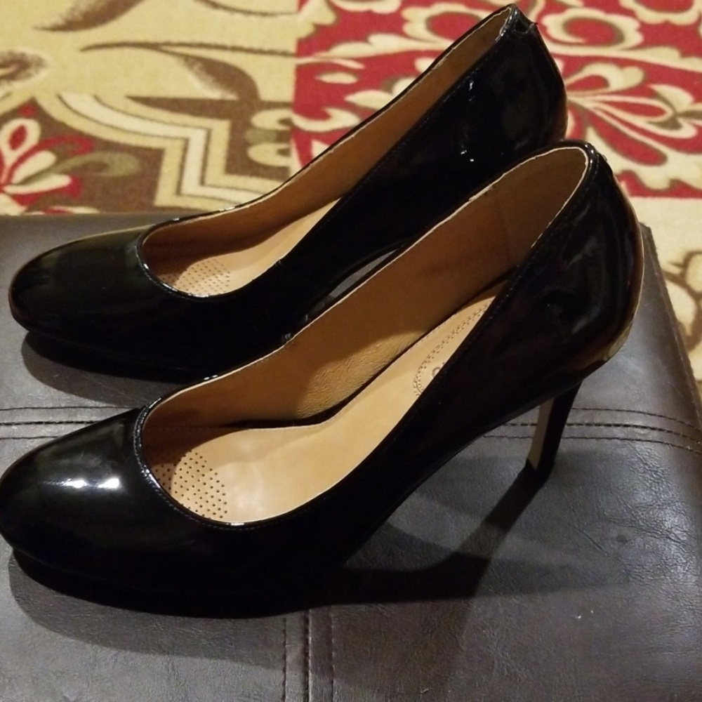 Patent Leather Black Heels